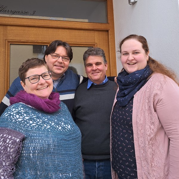 Das Team der Jugendstelle in Miesbach - Anna Lisa Eder, Markus Holler, Jürgen Batek und Lucia Bernhardt